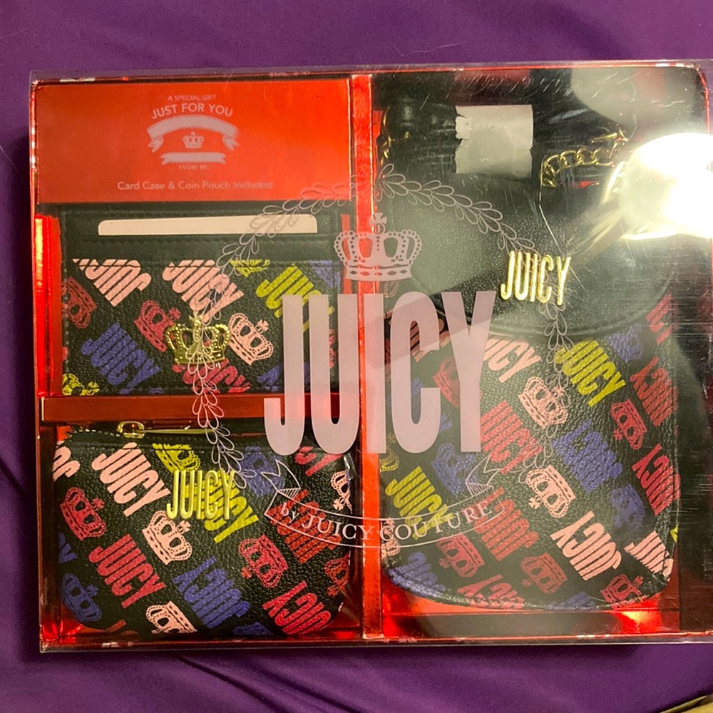 Juicy card case, coin pouch, and purse